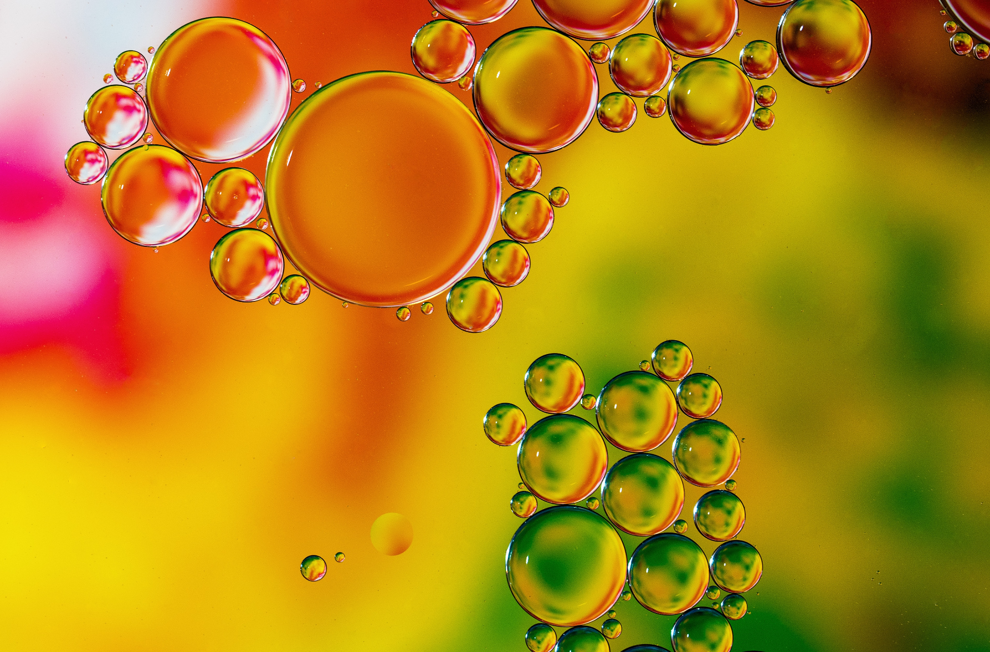 An image of oil droplets